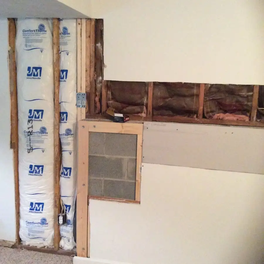 Wall insulation replacement during Structural Drying in Folsom